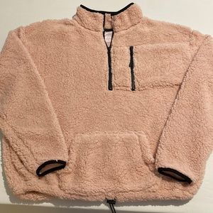 Pink Sherpa Pullover